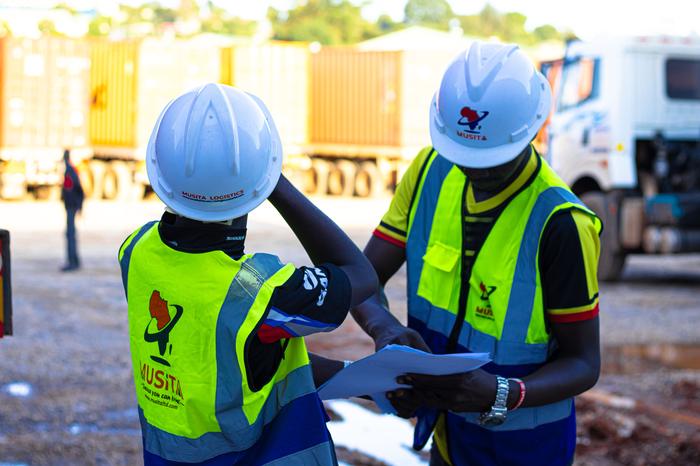 Operations team reviewing a consignment on site
