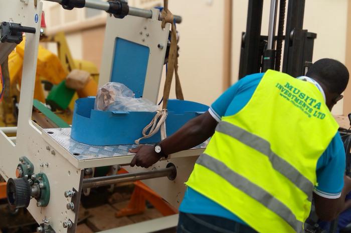 Machinery packed for project cargo movement